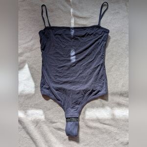 Madewell 2018 XS Soft Modal Blue Strappy Tank Bodysuit